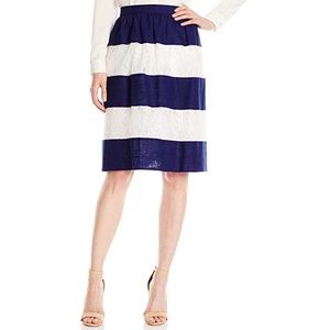 New Lark & Ro Striped Skirt